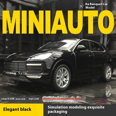 1:32 Porsche Cayenne Turbo Legering Auto Diecast Model Simulatie Model Ornament Geluid Licht Pull Back Speelgoed Verzamelen Hobby Model Cadeau