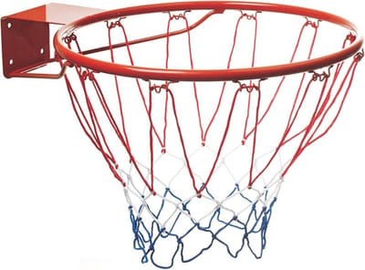 Mondo 18299 inch net-18299 NBA Toys outdoor basketbalkorf voor kinderen en volwassenen, met metalen ring, diameter 45 cm, netkit en bevestigingsschroeven, inclusief 18299, rood, normaal