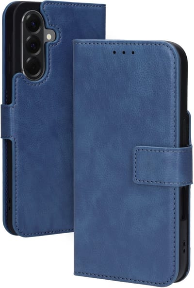 Mobiparts hoesje geschikt voor Samsung Galaxy A56 - Wallet/Boekhoesje - Eco Leer - Magneet Sluiting - Opberg vakken - Blauw