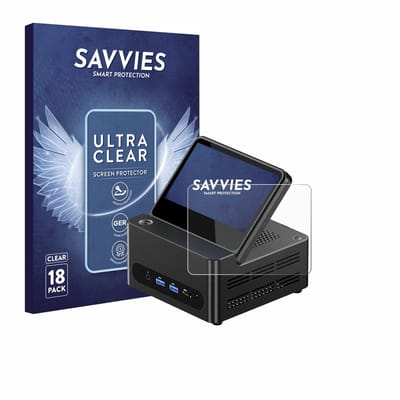 Savvies - Screenprotector voor AOOSTAR G-FLIP H255 - Folie Beschermfolie transparant 18 Stuks