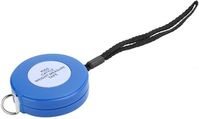 Dailygoods- Gewicht Meetlint Professioneel - Intrekbaar Meetlint - Veegewicht Meting - Duurzaam PVC/ABS - 250 cm - Nauwkeurige Maattabellen - Vee Meetlint