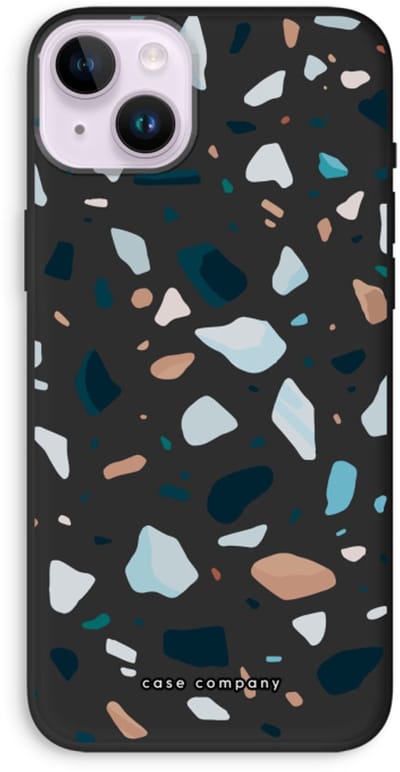 Case Company® - Hoesje geschikt voor iPhone 14 Plus hoesje - Terrazzo N°13 - Biologisch Afbreekbaar Telefoonhoesje - Bescherming alle Kanten en Schermrand