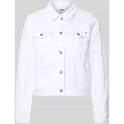 slim fit jeansjack van katoenmix