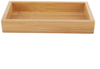Dailygoods- Dienblad Hout - Middelgroot - Antislip - Dienbladen - Voor Koffie/Eten - Comfortabel in Gebruik - 19,2 cm - Serving Tray