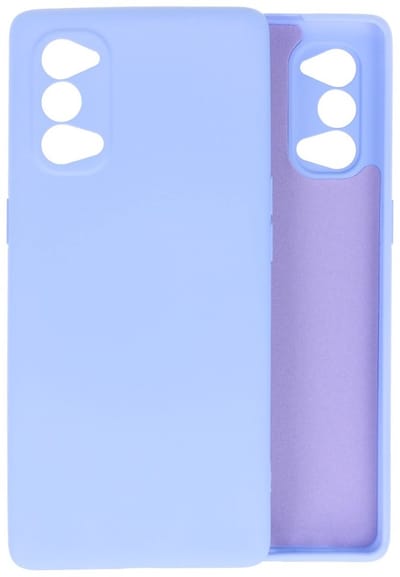Hoesje Geschikt voor de Oppo Reno 4 Pro 5G - Fashion Color Backcover Telefoonhoesje - Paars