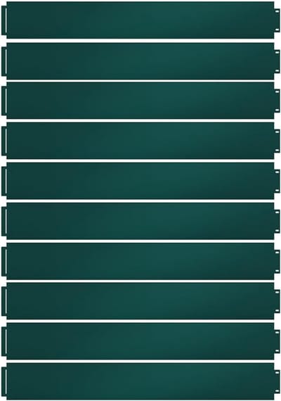 Gazonrand - Bloembed afzetting - Tuin inrichten - Snap bevestigingssysteem - 100 x 14 cm - Groen