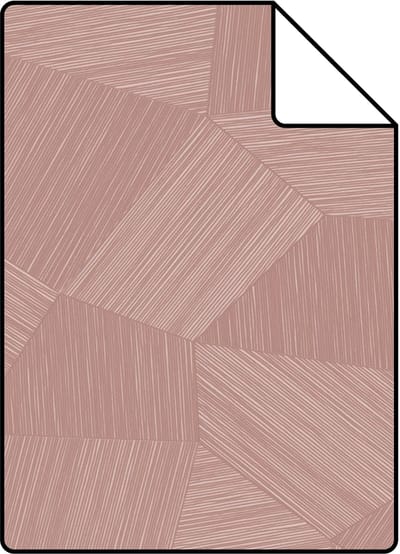 Proefstaal Origin Wallcoverings behang grafisch 3D motief roze - 26.5 x 21 cm - 348076-S