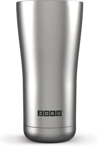 Zilverkleurig - RVS beker - Thermosbeker - Koffiebeker to go-Reisbeker