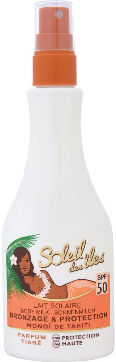 Soleil des Îles - Monoï de Tahiti Zonnebrandmelk SPF 50 – Tiaré Geur