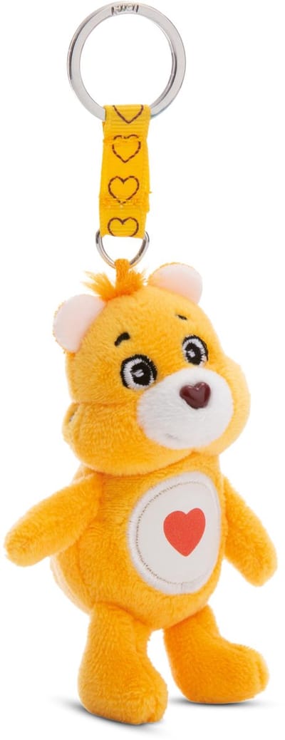 NICI Care Bears Sleutelhanger Schmusebärchi 10cm - Pluche knuffelhanger voor kinderen en volwassenen, met sleutelhanger voor lanyard, polsbandje en houder - 61376
