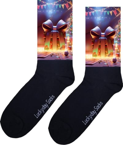 Cadeau - Kado - Kadootje - Opkikkertje - Grappige sokken - Valentijn cadeau - Verjaardag cadeau - Kerst cadeau - Grappige sokken - Leuke sokken - Slinger - Vrolijke sokken - Kerst sokken - Vaderdag - Moederdag - Socks maken Happy - 37-44
