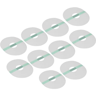 10 stuks Sensor Covers Ovale Vorm Zelfklevend Waterdicht Ademend Sensor Pleisters voor Douchen Wandelen white