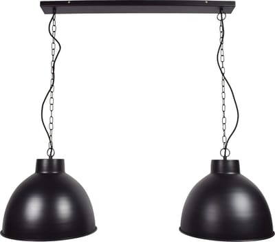 Hanglamp Rocky Ø40cm Double Mat Black