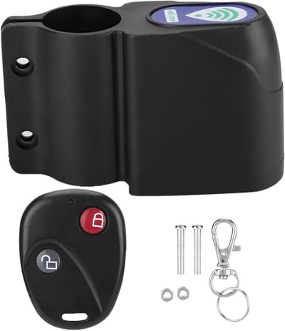 Fietsalarm met Afstandsbediening - Diefstalbeveiliging Fiets - Fiets Beveiligen - Hoge Gevoeligheid - 10 x 10 x 10 millimeter - Zwart