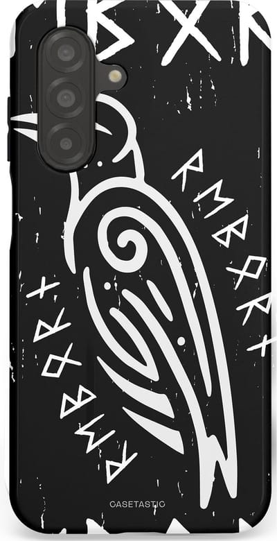 Casetastic Hoesje Geschikt voor Samsung A26 - Stijlvolle Beschermende Duo-layer Case - Runische Symboliek