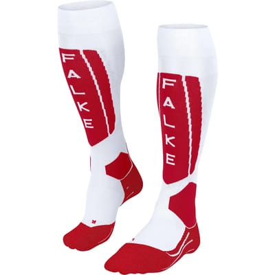 FALKE SK5 Expert Women warm dun zijde functioneel materiaal skisokken dames wit - maat 35-36