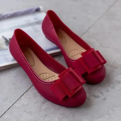 Modieuze Romeinse Dames Platte Schoenen Zomer Veelzijdig Hoofd Mama Platte Schoenen Ademend Lichtgewicht Lage Hakken Snel Oplossend 37 rood