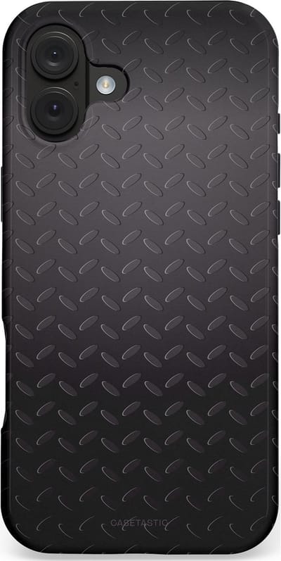 Casetastic hoesje geschikt voor Apple iPhone 16 Plus - MagSafe - Dubbellaagse bescherming - Geometaal - Fashion Case - Zwart