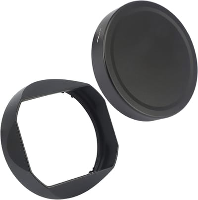 Lenskap van Metaal voor 35mm F1.4 Objectief, Vierkante Lenshood met Voorafdekking, Vervangt ALC-SH0001, Geschikt voor Fotografie en Videografie