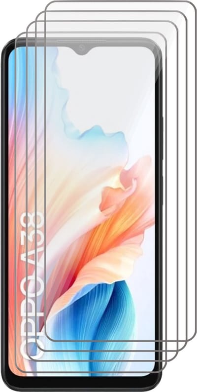 Screenprotector geschikt voor Oppo A38 / A18 - 4x Glas Screen Protector