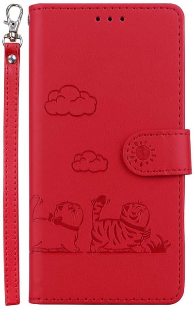 Dailygoods- Beschermhoes Schokbestendig - Telefoonhoesje Oppo Reno 14 FS - PU-leer - RFID-blokkering - Polsband - Kaartenvak - Telefoonhoes