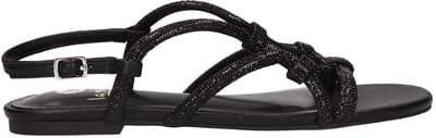 La Strada Sandaal Zwart Glitter Synthetisch - Damesschoenen - Maat - 37