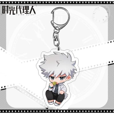 6CM Anime Link Click Shiguang Daili Ren Porte-clés Cosplay Cheng Xiaoshi Lu Guang Figurine Acrylique Pendentif Porte-clés Cadeau pour Fans 6 cm white