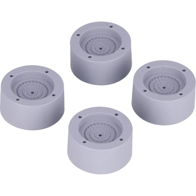 4 Pièces Coussin Lave-linge Plus Antidérapant Très Pratique Installation Plus Facile Résistant à l'Usure Coussin Anti-vibration gray