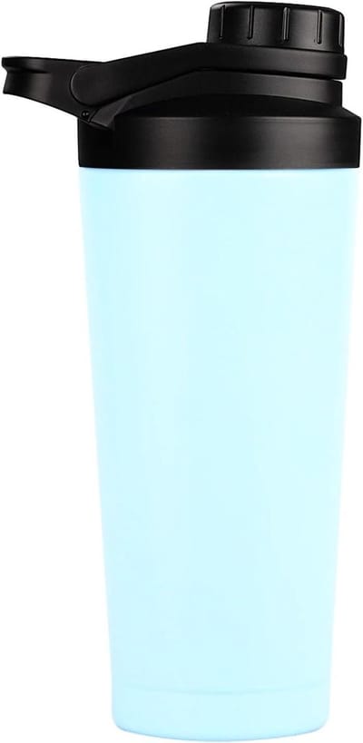 Allecto Plus - Eiwitshaker 750 ml met filtershaker en vacuümisolatie - BPA-vrij en lekvrij - voor eiwit- en sportdranken - ideaal voor onderweg