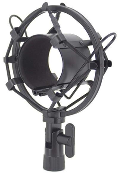 Microfoon Shock Mount - Antivibratie - Studio Shock Mount Houder Clip voor 48mm-60mm Diameter Capacitor Mic Zwart