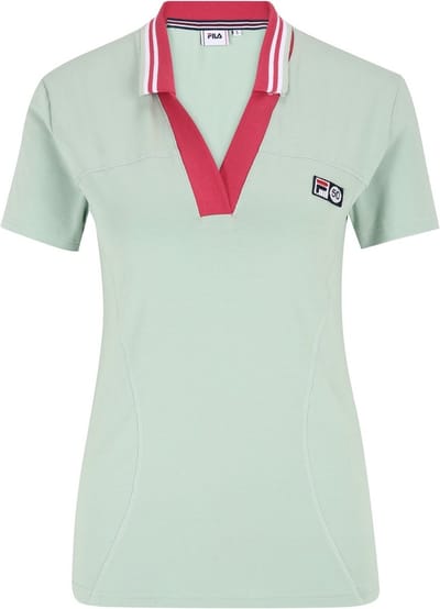 Fila dames-poloshirt met korte mouwen Zapel, kleur Silt Green