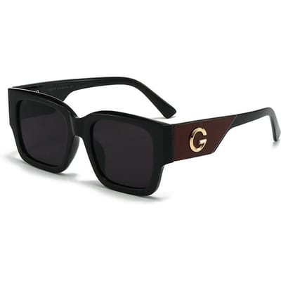 Luxe Merk G Zonnebrillen Voor Dames En Heren Europese En Amerikaanse Stijlvolle Vierkante Designer Brillen Unisex Brillen Uv400 black