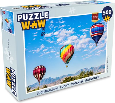Puzzel Luchtballon - Lucht - Wolken - Patronen - Legpuzzel - Puzzel 500 stukjes