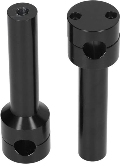 Motorfiets Stuurverhogers Set - 22mm Ronde Handlebar Klemmen van Aluminium - Verhoog je Stuur voor Betere Controle en Comfort tijdens het Rijden