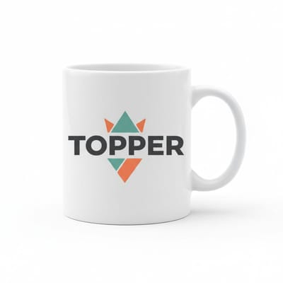 Topper Mok – Modern Tekst Design Cadeau voor Hem of Haar – 330 ml Keramische Koffiemok