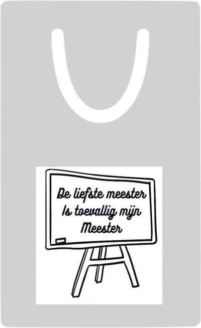 Hacebo® - De liefste meester is toevallig mijn meester metalen boekenlegger - Meester - Meester - Leraar Bladwijzer boekenleggers - 7.6 cm x 5cm