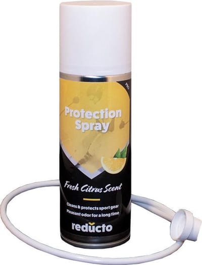 Reducto Protection Spray - Voorkomt ongewenste geuren. De geurvernietiger voor ski-schoenen, sneakers, outdoorschoenen, werkschoenen, laarzen, body protectors, bokshandschoenen, scheenbeschermers etc.