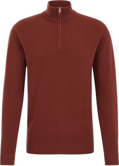 WE Fashion Halfway Zipper Rust Brown Taglia: 3XL | Maglioni a maglia Outlet | Uomo | Marrone
