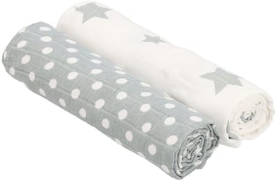 New Baby hydrofiele tetradoek 90x110cm 2 stuks - Spuugdoek
