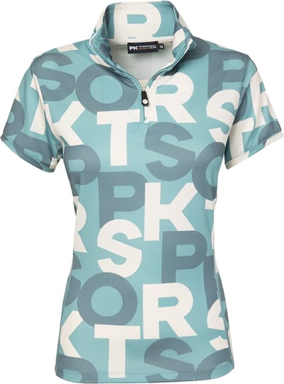 PK International - Performance Shirt - t shirt - Ritsje - Rossini - All Over print - Lichtblauw/groen - Fresh Teal - 170