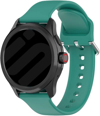 Strap-it Universele 24mm Siliconen Horlogeband geschikt voor Garmin Fenix 9 (Pro) 51mm / Fenix 8 (Pro) 51mm / Garmin Fenix 7x (Pro - Sapphire Solar) / Fenix 6x (Pro - Sapphire) / Fenix 5x (Plus) / Fenix 3 / Epix Pro (Gen 2 - 51mm) - Pine green