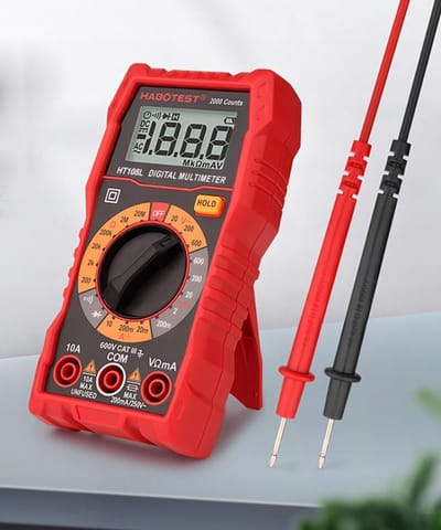 Digitale Multimeter - Universele Tester - Elektrische Metingen - Automatische Bereikinstelling - AC/DC Spanning - Zwart