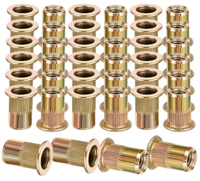 40 stuks M6 klinkmoeren voor metalen platen en buizen