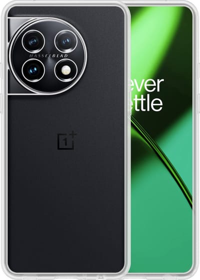 Hoesje - Geschikt voor OnePlus 11 - Sterk & Shockproof - Hoes Cover - Siliconen Case - Telefoonhoesjes - Transparant