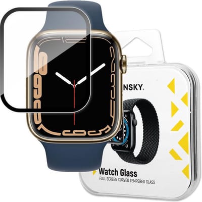 Wozinsky Watch Glass Serie - Hybride Beschermglas - Apple Watch 41mm - Zwart - Krasbestendig