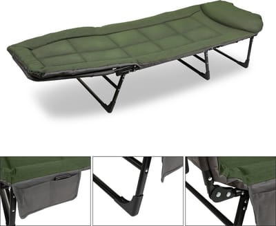 Veldbed Kampeerbed Opvouwbare Ligstoel Zonnebed Veldbedden Kampeerbed Volwassenen Campingbed Volwassenen Logeerbed 195x65x32cm Max. 150kg