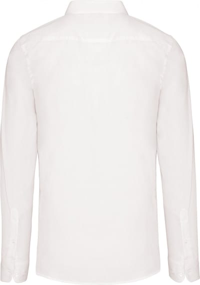 Kariban Herenoverhemd in popeline met lange mouwen K513 - White - XS