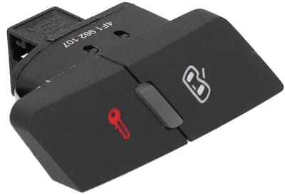 Dailygoods - Centrale Vergrendelingsknop Auto - Vervangingsschakelaar voor A6L - ABS-kunststof - Linker Voordeur - Vergrendelingsschakelaar - Autoacce...