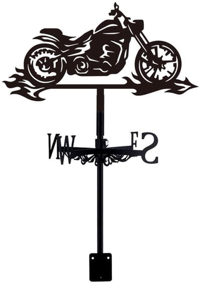 Allecto - Weervlag - Windwijzer voor schuur - Zwart - Tuin ornament