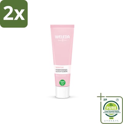 WELEDA - Gezichtscrème Sensitive Hydraterend - Voor gevoelige huid - 30 ml - Voordeelverpakking - 2 stuks - Gevoelige huid - Hydraterende crème